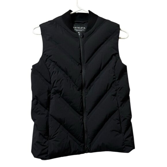Athleta Jackets & Blazers - Athleta‎ Inlet Vest Goose Down Black Size XS Preppy Athleisure Athletic Puffer